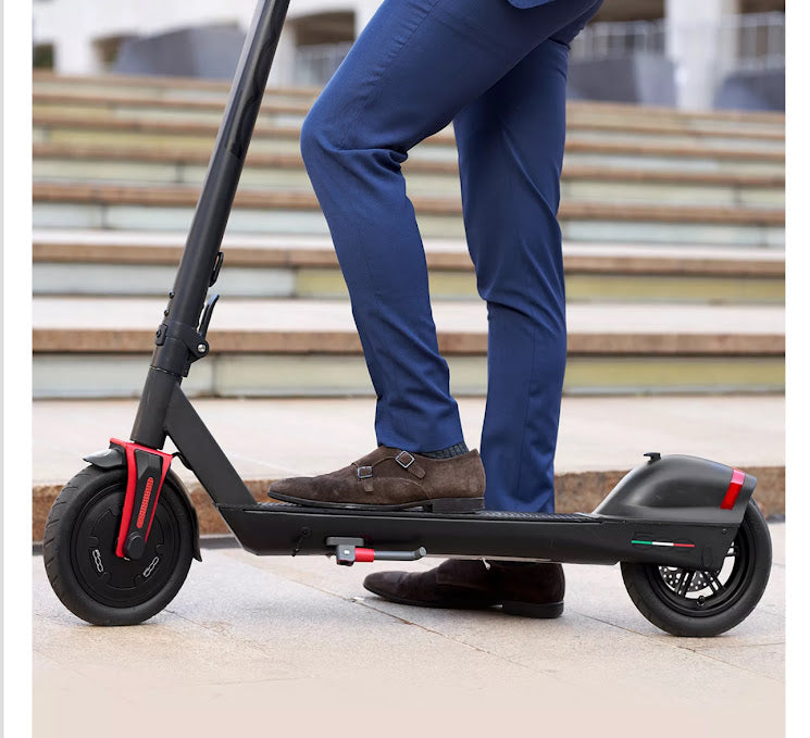 Fiat Folding Electric Scooter - 350W Motor, 15 to 20-Mile Long-Range Battery (Vesuvio Black)